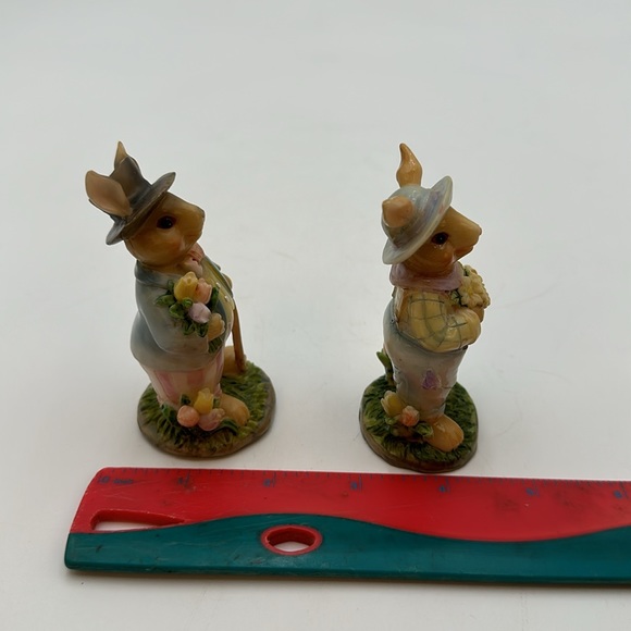 You g’s Small Mr. And Mrs. Rabbit Figurines Easter Decoration - Picture 16 of 16